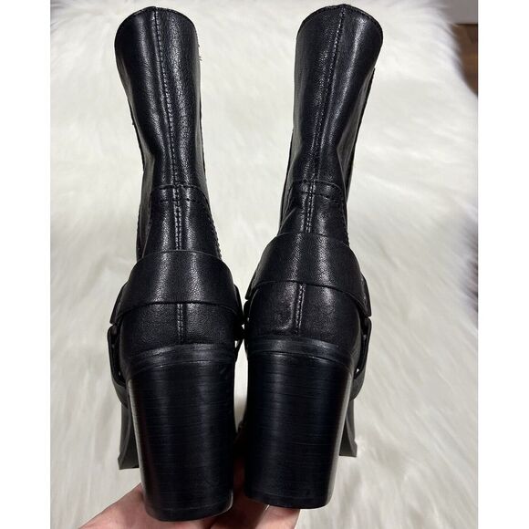 NEW Steve Madden Women's Size 6.5 M Black Leather Alessio Ankle‎ Boot Bootie - Picture 7 of 13